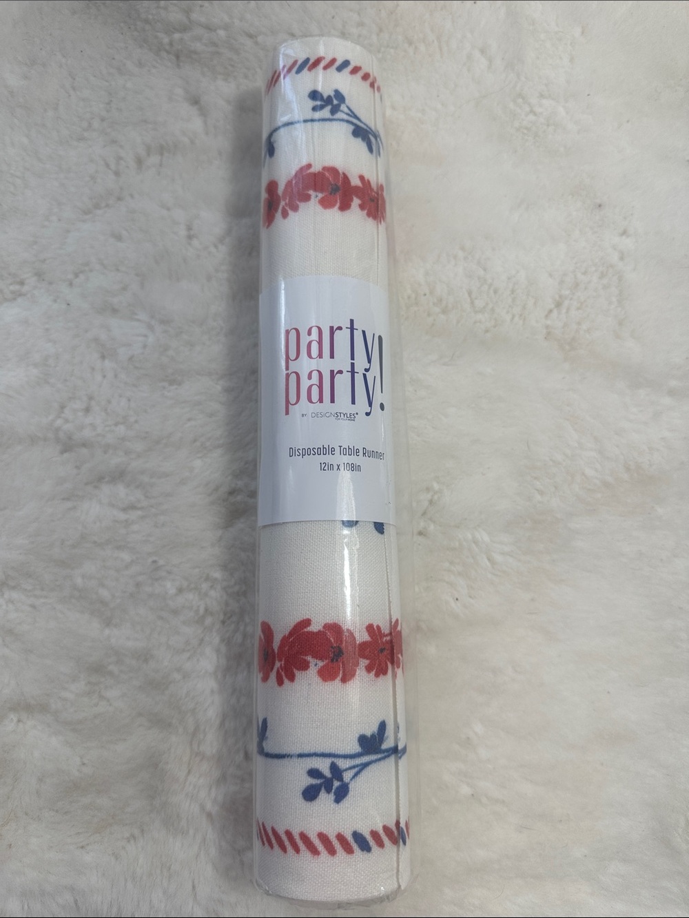 Patriotic disposable table runner